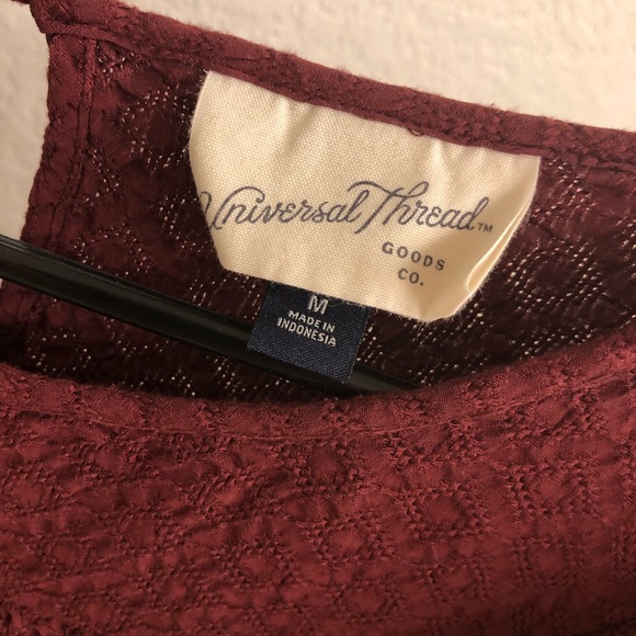 EUC! Lightweight Maroon Blouse - Picture 2 of 3